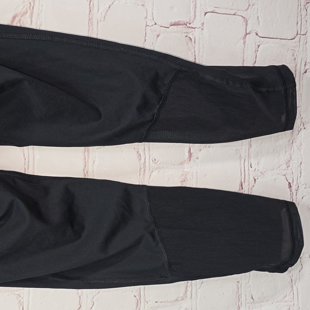 Nike Pro Dri Fit Black Leggings Mesh Back Legs Women's Small - Picture 7 of 12